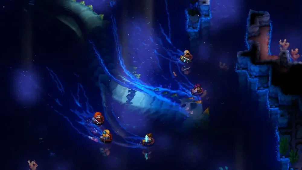 Core Keeper公式サイト掲載のゲーム画面・Atlantean Worm